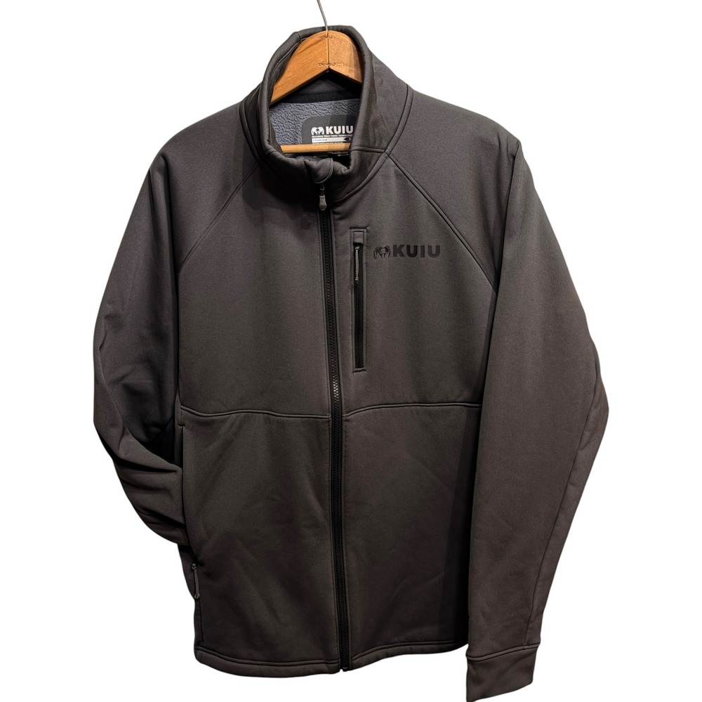 KUIU StrongFleece 290 WF Full Zip Jacket Mens XL Gray Ash Karuishi Fleece EUC